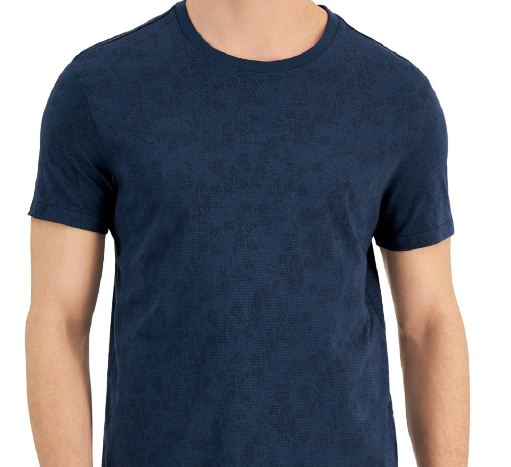 Camisa Calvin Klein Masculina Estampada com Logotipo Azul Tamanho P