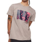 Camiseta Calvin Klein Masculina Relaxed Fit com Estampa Gráfica e Logotipo Cinza Tamanho XXG