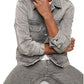 Jaqueta Palmer Iconic Relaxed Fit Masculina Calvin Klein Cinza Tamanho Médio