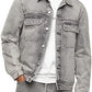 Jaqueta Palmer Iconic Relaxed Fit Masculina Calvin Klein Cinza Tamanho Médio