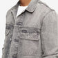 Calvin Klein Jaqueta Trucker Utilitária Palmer Iconic Relaxed Fit Masculina Cinza Tamanho X-G