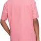 Camiseta Calvin Klein Masculina Relaxed Fit com Logo Padrão e Gola Redonda Rosa Tamanho XS