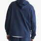 Calvin Klein Masculino Relaxed Fit Standard Logo Terry Hoodie Azul Tamanho X-G
