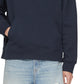 Calvin Klein Masculino Relaxed Fit Standard Logo Terry Hoodie Azul Tamanho XX-G