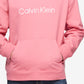 Calvin Klein Masculino Relaxed Fit Standard Logo Terry Hoodie Rosa Tamanho P