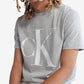 Camiseta Calvin Klein Masculina com Logotipo Monograma Cinza Tamanho XXG