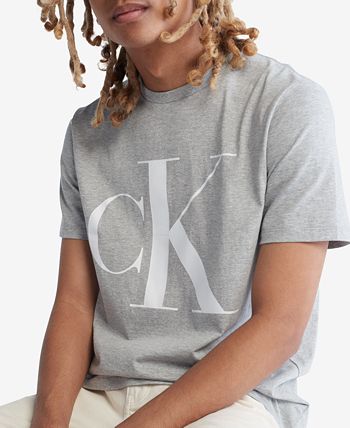 Camiseta Calvin Klein Masculina com Logotipo Monograma Cinza Tamanho XXG