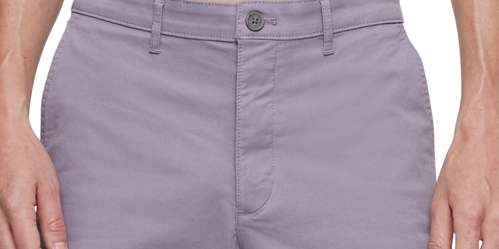 Calvin Klein Shorts Chino Masculino Roxo Tamanho 32