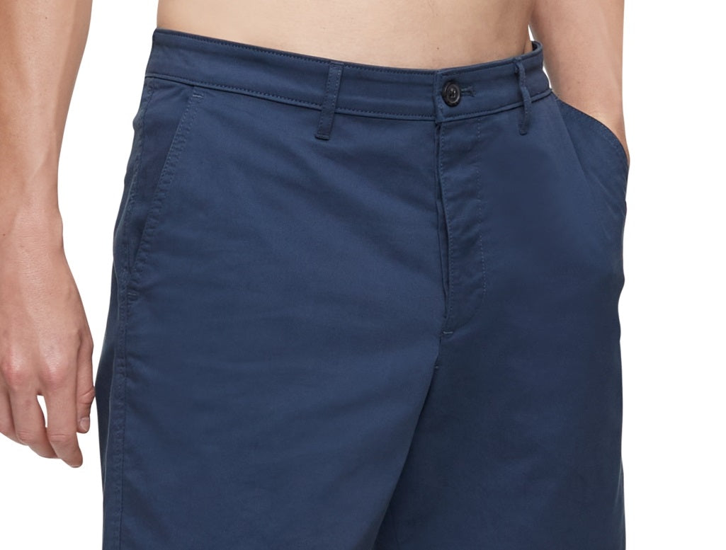 Calvin Klein Shorts Chino Masculino Azul Tamanho 34