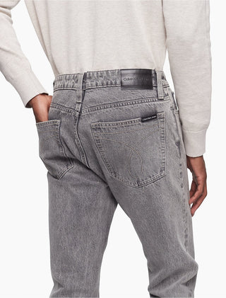 Calvin Klein Men's Slim Straight Fit Stretch Jeans Gray Size 33X30