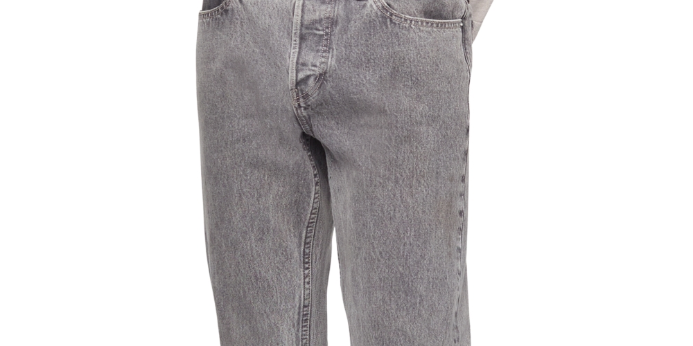 Calça Jeans Masculina Calvin Klein Slim Straight Fit Stretch Cinza Tamanho 33X32