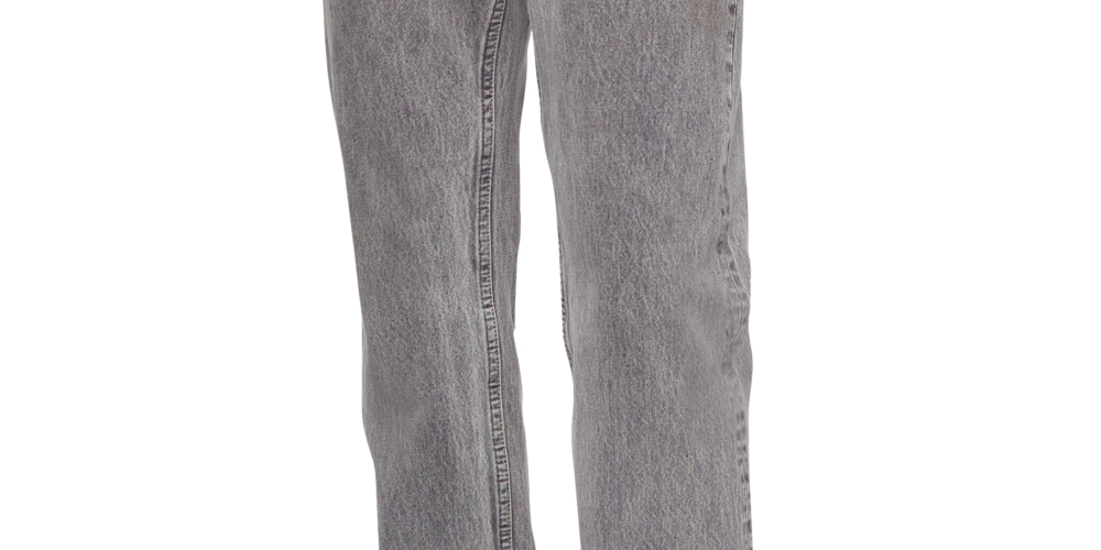 Calça Jeans Masculina Calvin Klein Slim Straight Fit Stretch Cinza Tamanho 33X32