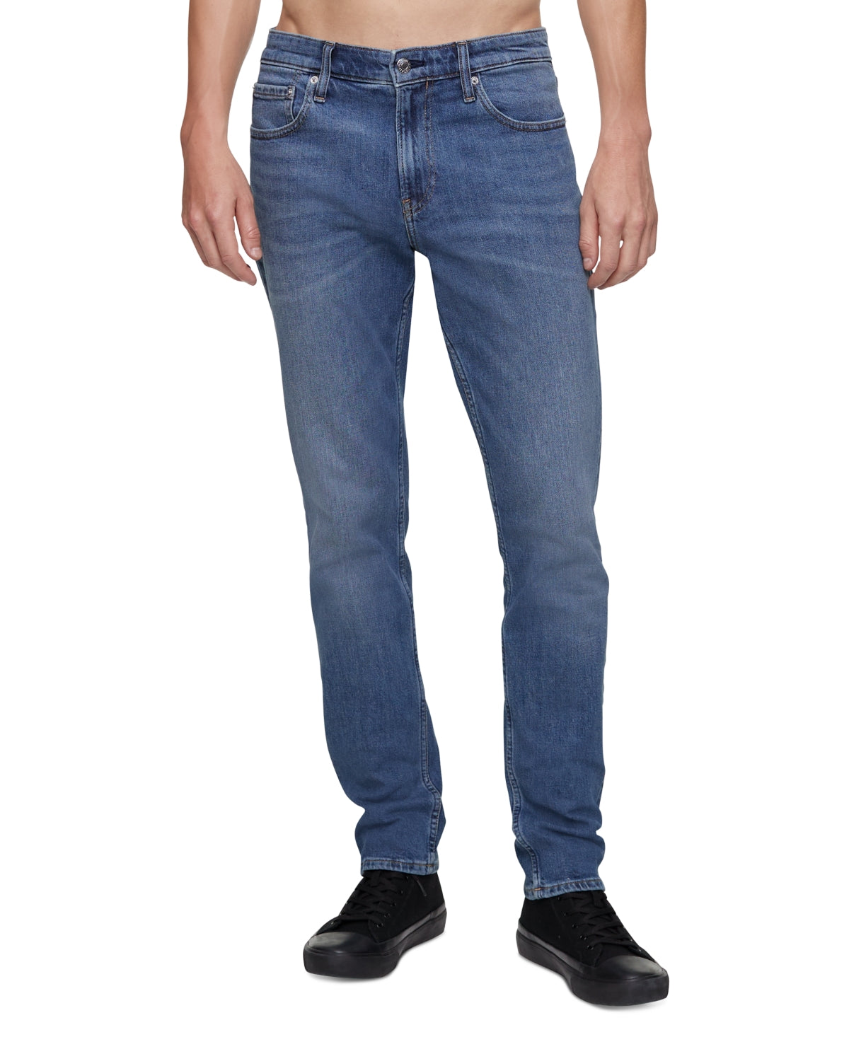 Calça Jeans Masculina Calvin Klein Slim Fit Stretch Azul Tamanho 33X32