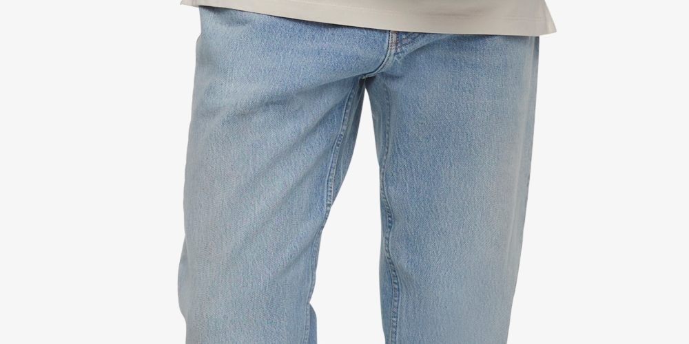Calça Jeans Masculina Calvin Klein Slim Straight Fit Stretch Azul Tamanho 33X30