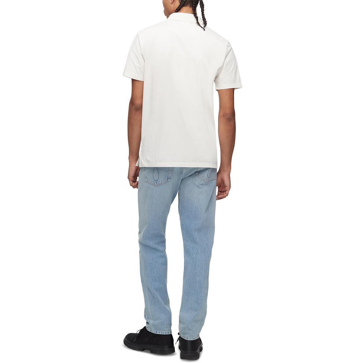 Calça Jeans Masculina Calvin Klein Slim Straight Fit Stretch Azul Tamanho 38X30