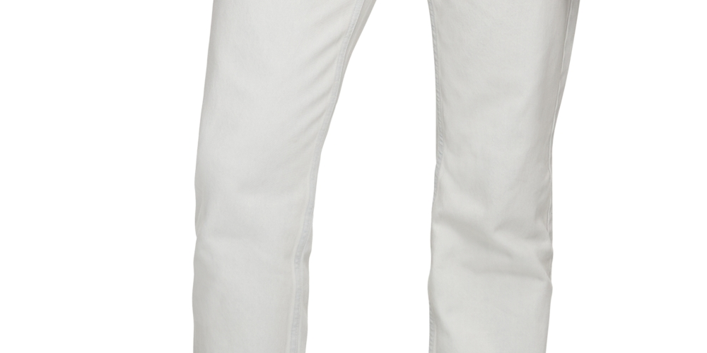 Calça Jeans Stretch Masculina Calvin Klein Straight Fit Branca Tamanho 34X32