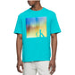 Camiseta Calvin Klein Masculina Relaxed Fit Pride Graphic Crewneck Azul Tamanho GG