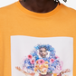 Camiseta Calvin Klein Masculina Relaxed Fit Pride Graphic Crewneck Laranja Tamanho X-S