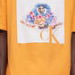 Camiseta Calvin Klein Masculina Relaxed Fit Pride Graphic Crewneck Laranja Tamanho M