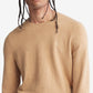 Suéter Calvin Klein Masculino Regular Fit de Lã Merino com Gola Redonda Marrom Tamanho X-G