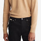 Suéter Calvin Klein Masculino Regular Fit de Lã Merino com Gola Redonda Marrom Tamanho X-G
