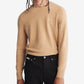 Suéter Calvin Klein Masculino Regular Fit de Lã Merino com Gola Redonda Marrom Tamanho X-G