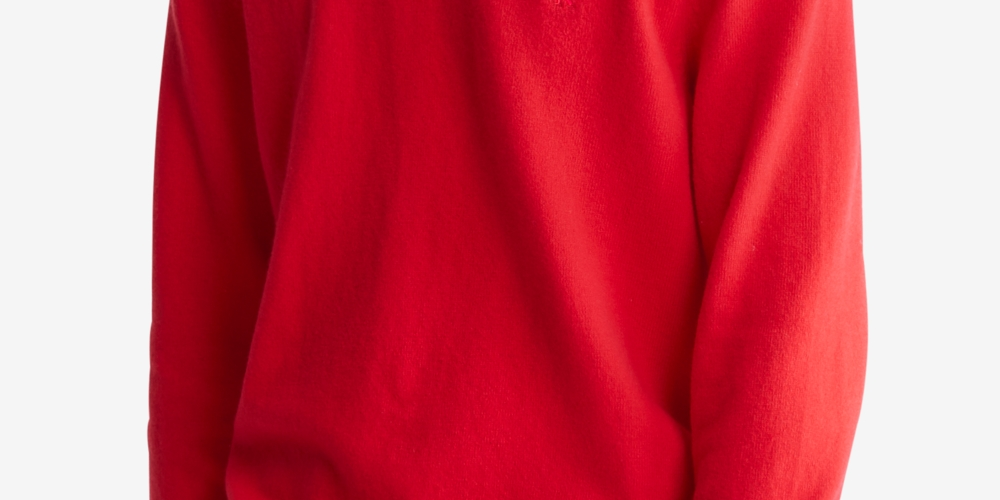 Calvin Klein Masculino Regular Fit Merino Wool Crewneck Sweater Vermelho Tamanho XX-G