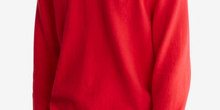 Calvin Klein Masculino Regular Fit Merino Wool Crewneck Sweater Vermelho Tamanho XX-G