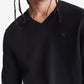 Suéter Calvin Klein Masculino Regular Fit Lã Merino Gola V Preto Tamanho P