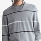Suéter Calvin Klein Masculino Supima Algodão Gola Redonda Cinza Tamanho X-G