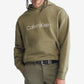 Calvin Klein Masculino Relaxed Fit Standard Logo Terry Hoodie Marrom Tamanho Médio
