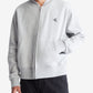 Jaqueta bomber masculina Calvin Klein Relaxed Fit Archive Logo Fleece, cinza, tamanho grande