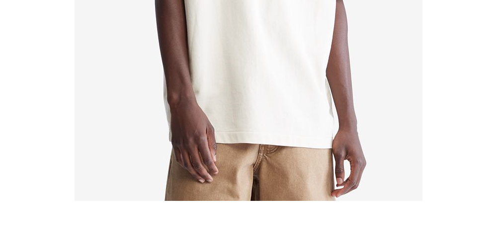 Camiseta Calvin Klein Masculina Relaxed Fit Stencil Logo Vermelha Tamanho XX-G