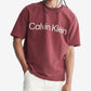 Camiseta Calvin Klein Masculina Relaxed Fit Stencil Logo Vermelha Tamanho XX-G