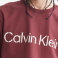 Camiseta Calvin Klein Masculina Relaxed Fit Stencil Logo Vermelha Tamanho XX-G