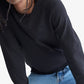 Suéter Calvin Klein Masculino Supima Cotton Crewneck Preto Tamanho Médio