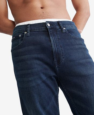 Calvin Klein Men's Standard Straight Fit Stretch Jeans Blue Size 33X30