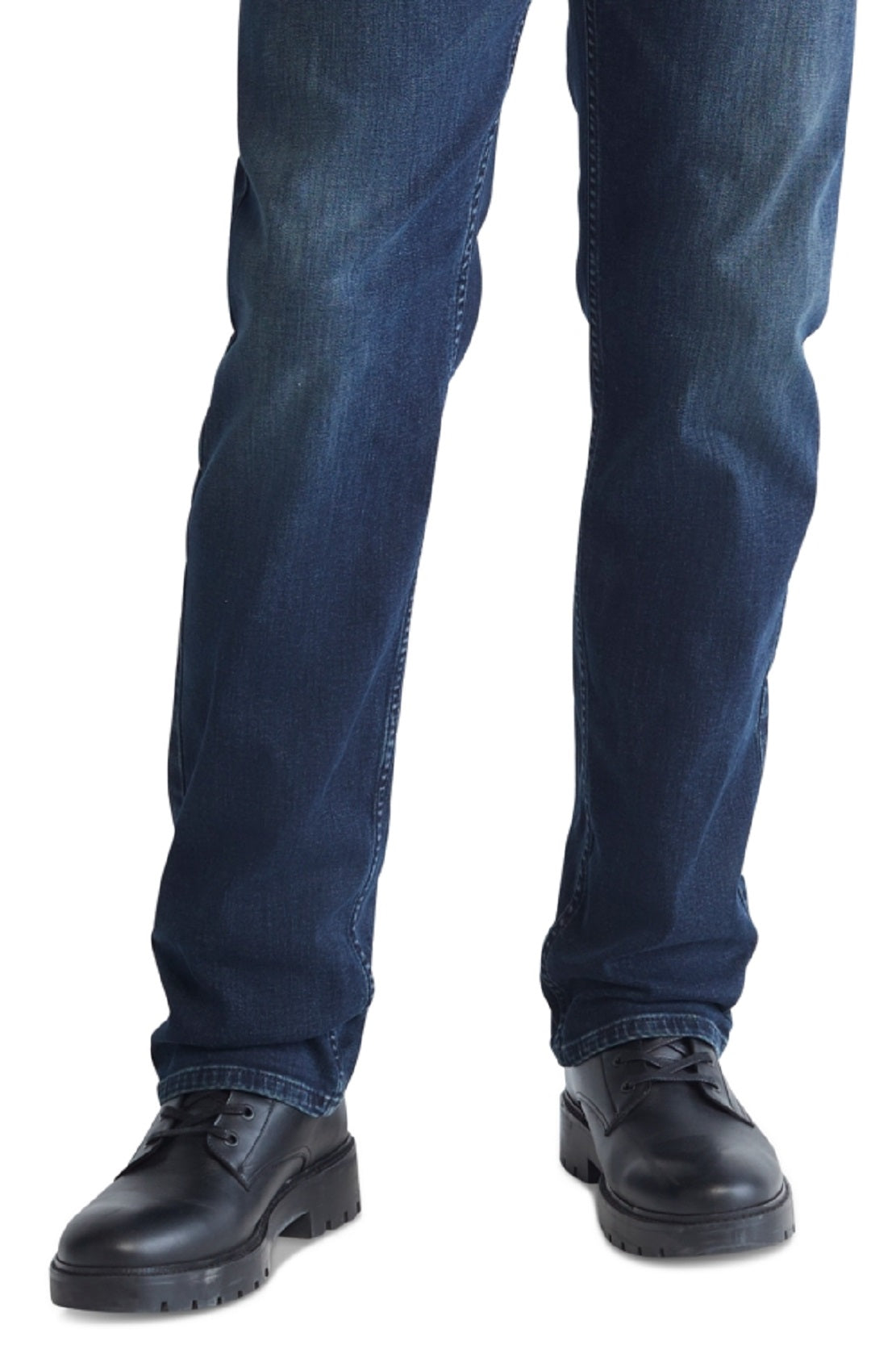 Calça Jeans Stretch Calvin Klein Masculina Standard Straight Fit Azul Tamanho 36X30