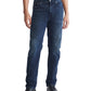 Calça Jeans Stretch Calvin Klein Masculina Standard Straight Fit Azul Tamanho 36X30