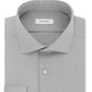 Camisa social Calvin Klein masculina slim fit, elástica, sem passar, cinza, tamanho 15,5 x 34 x 35
