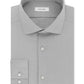 Camisa social Calvin Klein masculina slim fit, elástica, sem passar, cinza, tamanho 15,5 x 34 x 35