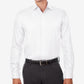 Camisa social masculina Michael Kors Regular Fit Airsoft sem passar a ferro, tamanho 18x34x35, branca