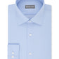 Camisa social masculina Michael Kors Regular Fit Airsoft sem passar a ferro, azul, tamanho 16,5 x 32 x 33