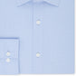 Camisa social masculina Michael Kors Regular Fit Airsoft sem passar a ferro, tamanho azul, 18,5 x 34 x 35