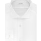 Camisa social masculina Calvin Klein Slim Fit Stretch, sem passar a ferro, branca, tamanho 15x32x33