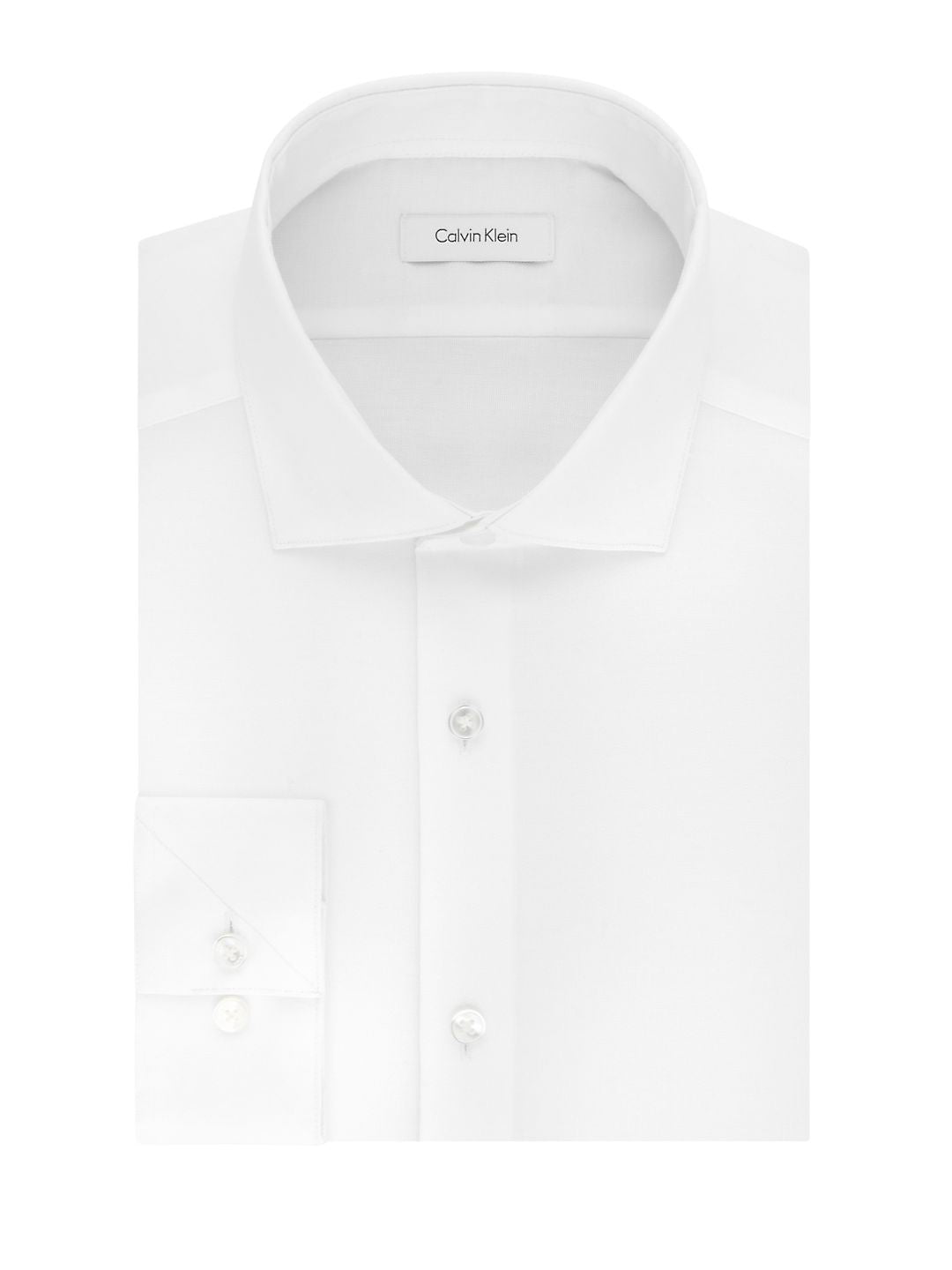 Camisa social Calvin Klein masculina slim fit, elástica, sem passar, branca, tamanho 16x32x33