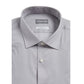 Camisa social masculina Michael Kors Regular Fit Airsoft sem passar a ferro, cinza, tamanho 15x32-33