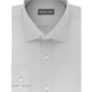 Camisa social masculina Michael Kors Regular Fit Airsoft sem passar a ferro, cinza, tamanho 17,5 x 34 x 35