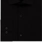 Camisa social masculina Calvin Klein Extra Slim Fit, não precisa passar, preta, tamanho 16x34x35