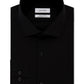 Camisa social masculina Calvin Klein Extra Slim Fit, não precisa passar, preta, tamanho 16x34x35